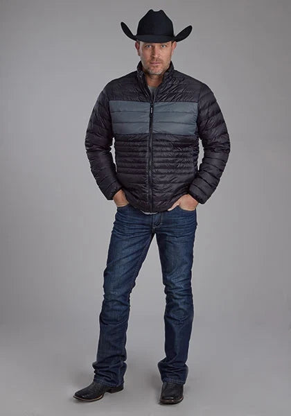 Roper 2165 Parachute (Black/Grey) - Men's Nylon Jacket