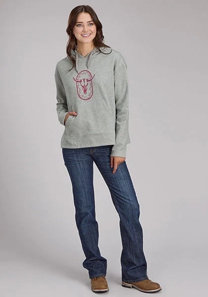 Roper 2341 Cotton Fleece (Grey) - Women's Hooded Sweatshirt