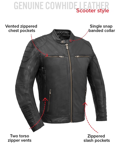 Raptor Men's Motorcycle Leather Jacket