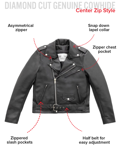 Cassandra - Women's Vegan Leather Motorcycle Jacket