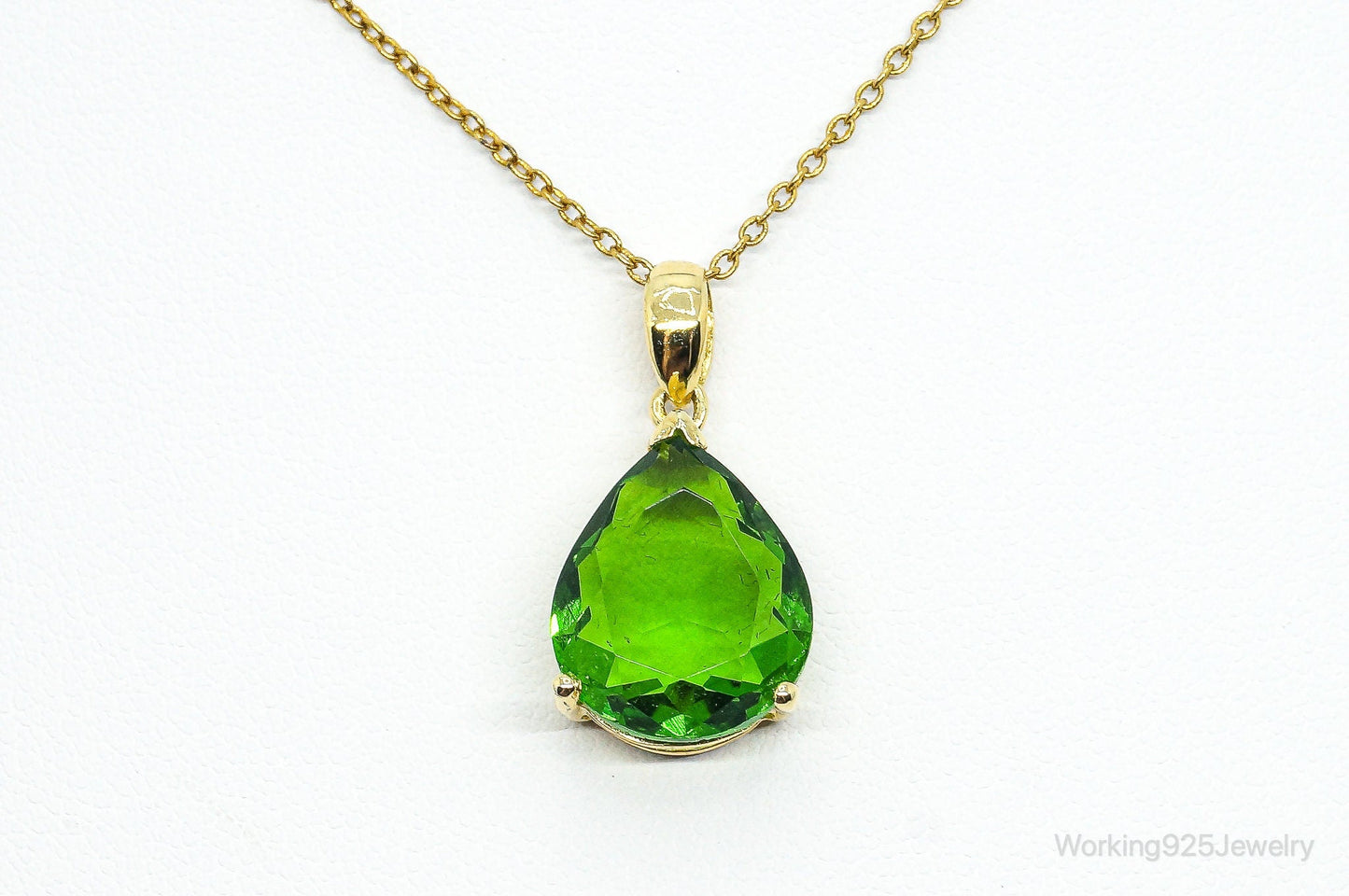 Designer STAUER Period Gold Vermeil Sterling Silver Necklace
