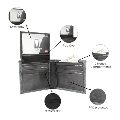 Praying Cowboy Leather Wallet | Branding Iron Western Wear