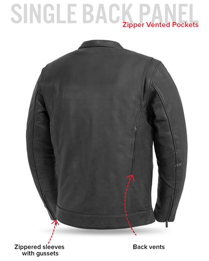 Raider Men's Motorcycle Leather Jacket