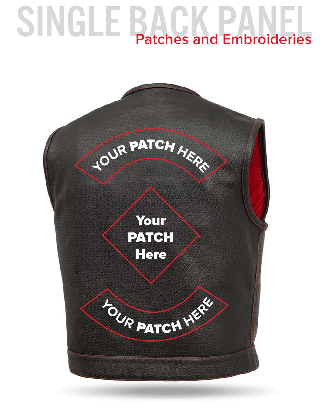 Lowside Men's Perforated Motorcycle Leather Vest