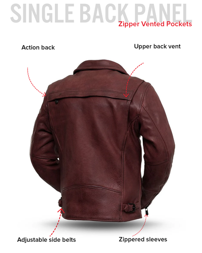Night Rider Men's Motorcycle Leather Jacket