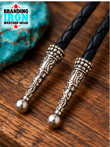 Longhorn Legend Turquoise Bolo Tie | Branding Iron Western Wear