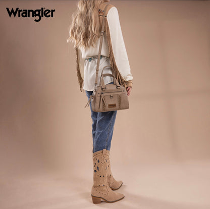 Wrangler Whipstitch Collection Satchel/Crossbody Bag-Multiple Colors