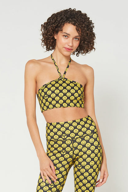 Halter Tie-Back Crop Top – 4-Way Stretch, Made in USA
