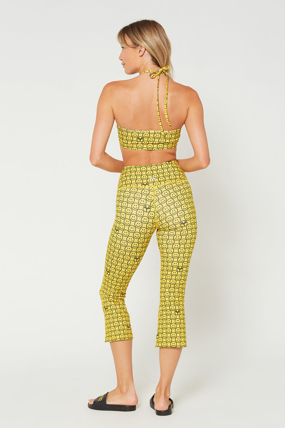 Halter Tie-Back Crop Top – 4-Way Stretch, Made in USA