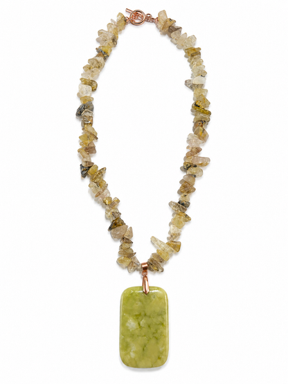 Golden Horizon Jadeite Necklace