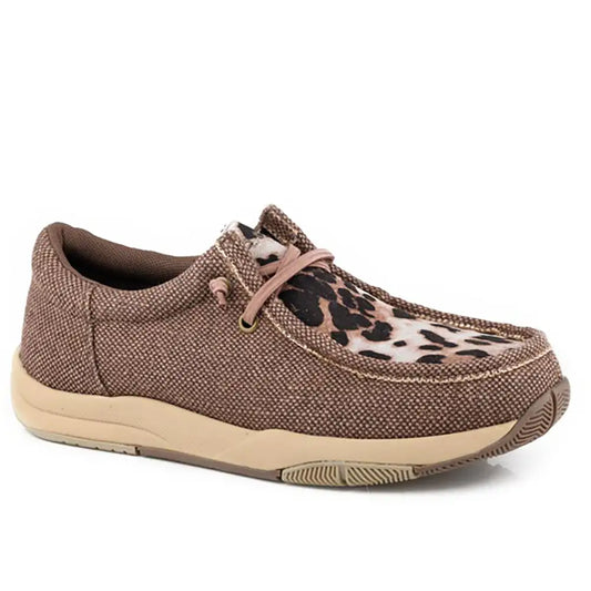 Roper Clearcut Low Leopard Slip-On (Brown)- Women's Fashion Sneaker