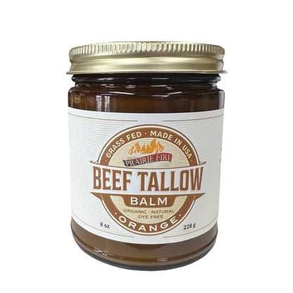 Grass Fed Beef Tallow Balm - 8 oz - Made in USA - Organic Grass Fed and Finished - Moisturizing Skin Care