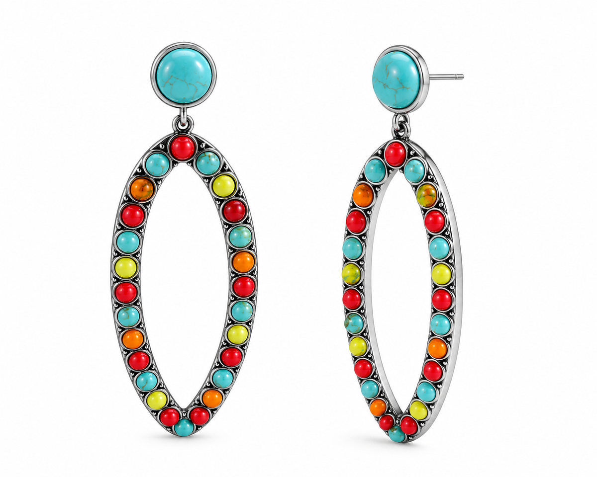 Gem Illusions™ Fiesta Sky Earrings
