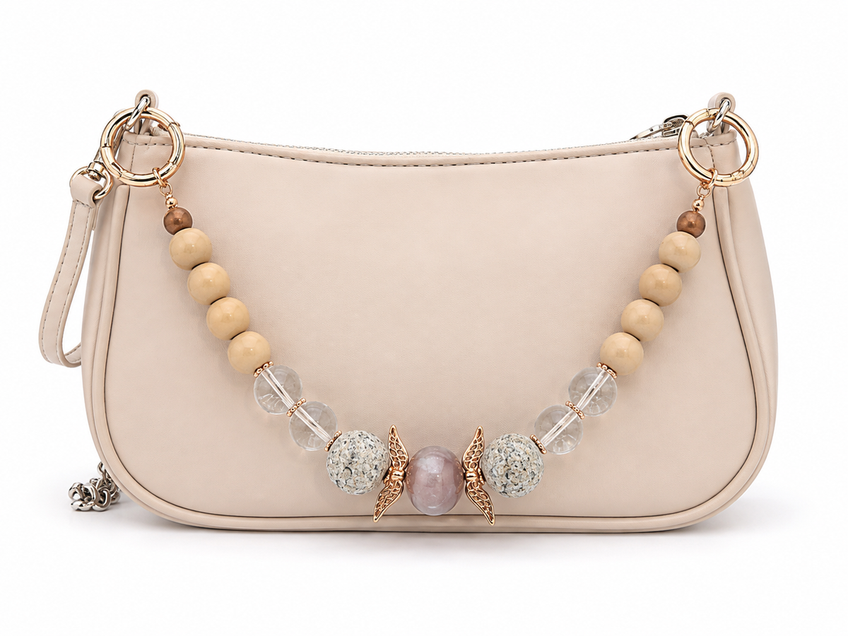Rosewood Whisper Purse Charm