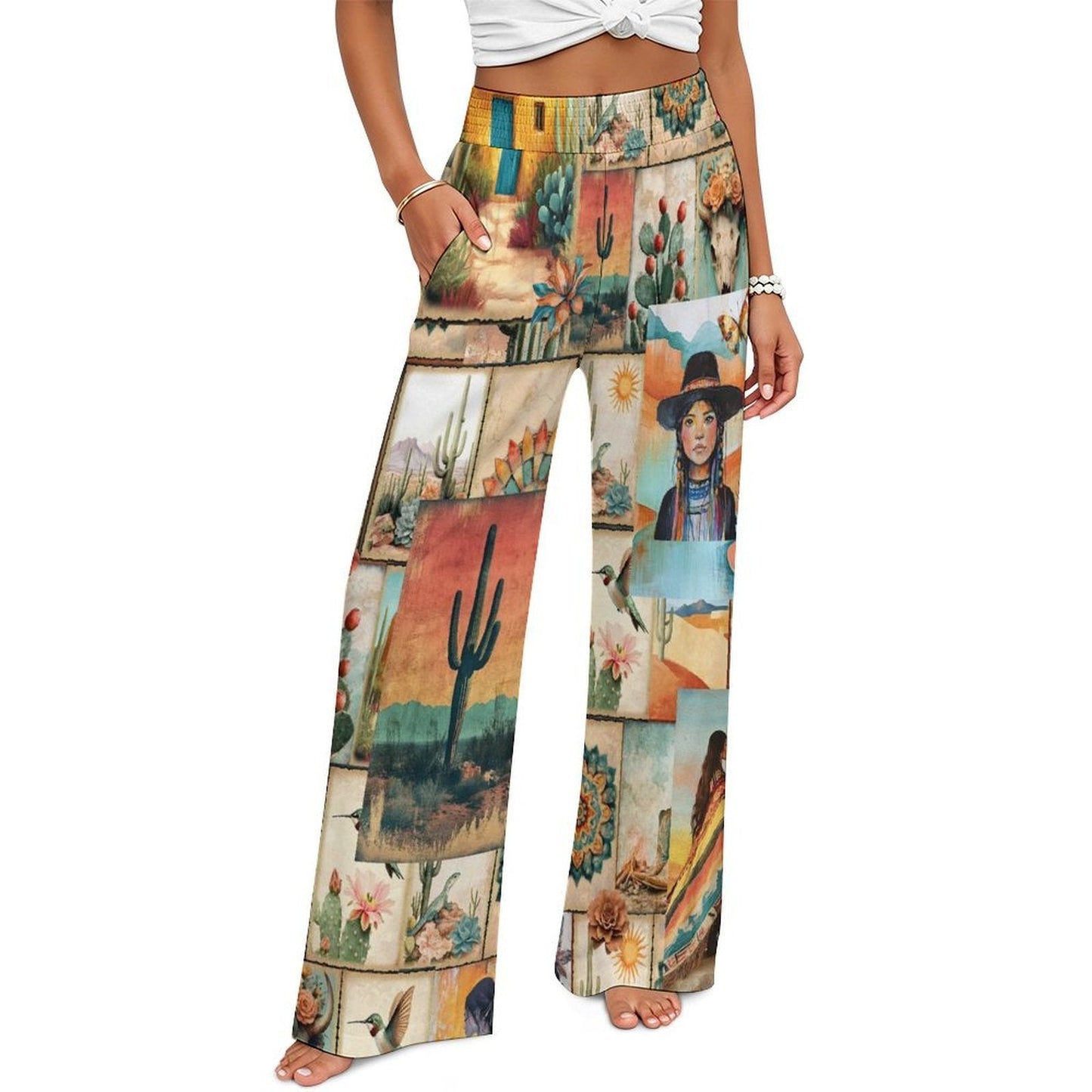 Baha Ranch Pictures of the Southwest High Waisted Wide Leg Pants