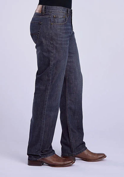 Tin Haul 420 Regular Joe Gold Stitching (Dark Wash) - Men's Bootcut Jeans
