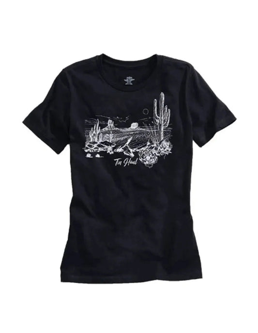 Tin Haul Desert Lines (Black) - Women's T-Shirt