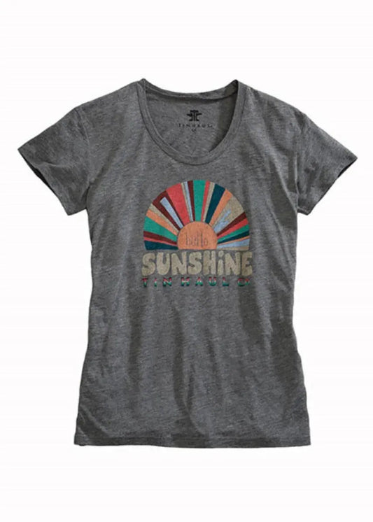 Tin Haul Hello Sunshine (Grey) - Women's T-Shirt