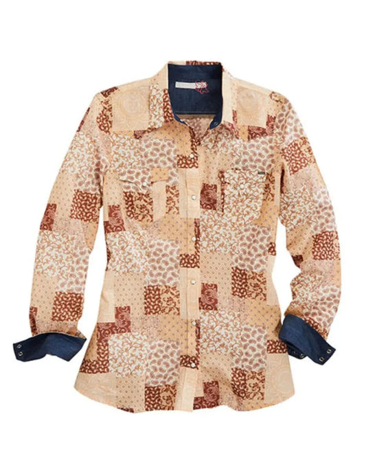 Tin Haul Sunrise Symphony (Brown) - Women's Western Shirt
