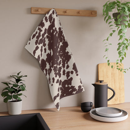 Cow Print Tea Towels, Rustic Kitchen Decor, Farmhouse Style, Gifts for Her, Country Home Essentials