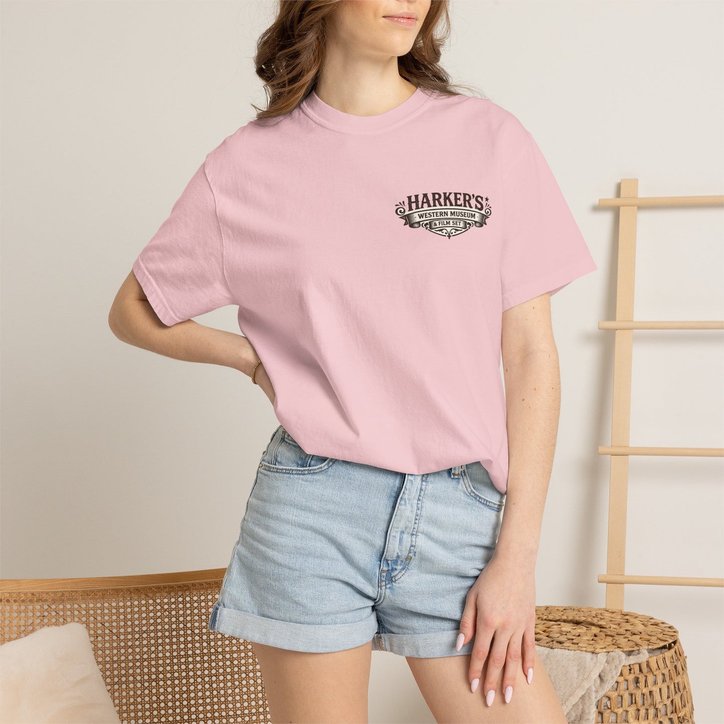 Harker's Gambler Unisex T-Shirt — “Harker’s Old West Lives Here” Vintage Western Tee