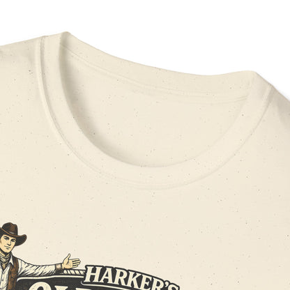 Harker's Old West T-Shirt – “Harker’s Old West Lives Here” Vintage Western Tee