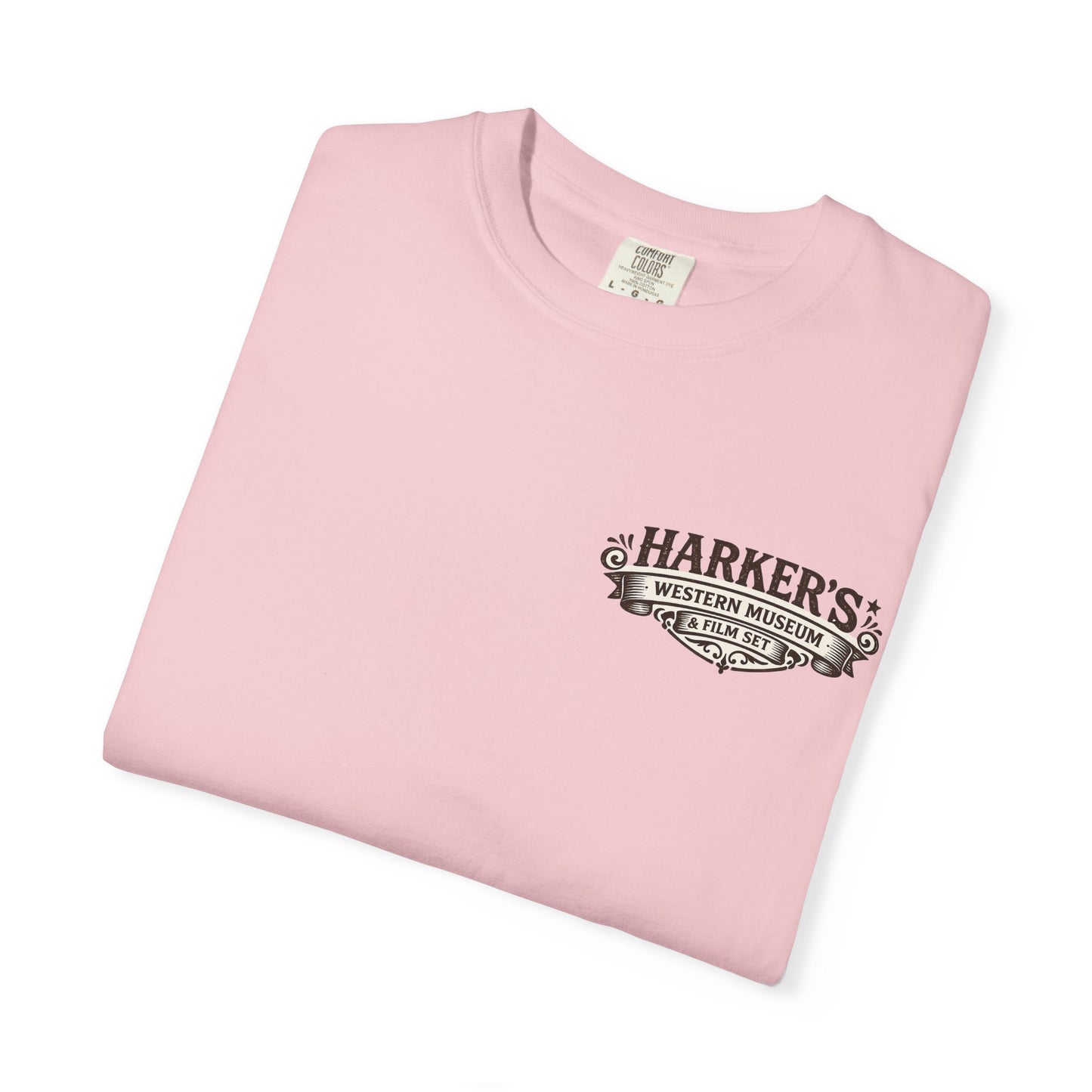 Harker's Gambler Unisex T-Shirt — “Harker’s Old West Lives Here” Vintage Western Tee
