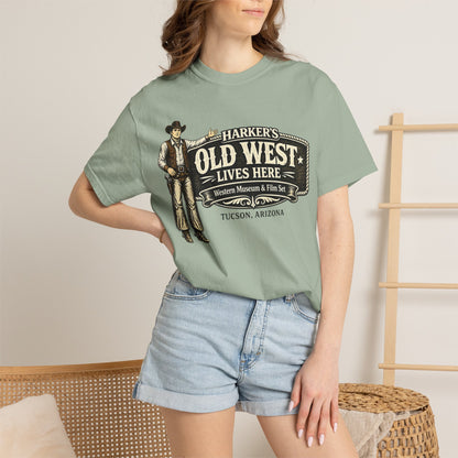 Harker's Old West Lives Here T-Shirt — Vintage Cowboy Tucson Arizona Tee