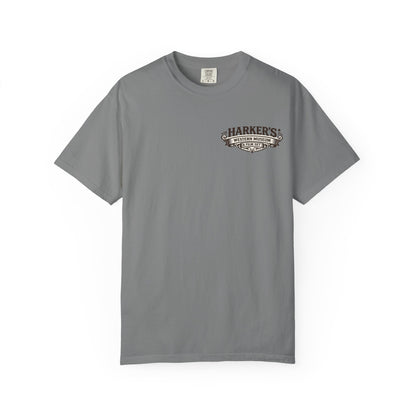 Harker's Gambler Unisex T-Shirt — “Harker’s Old West Lives Here” Vintage Western Tee