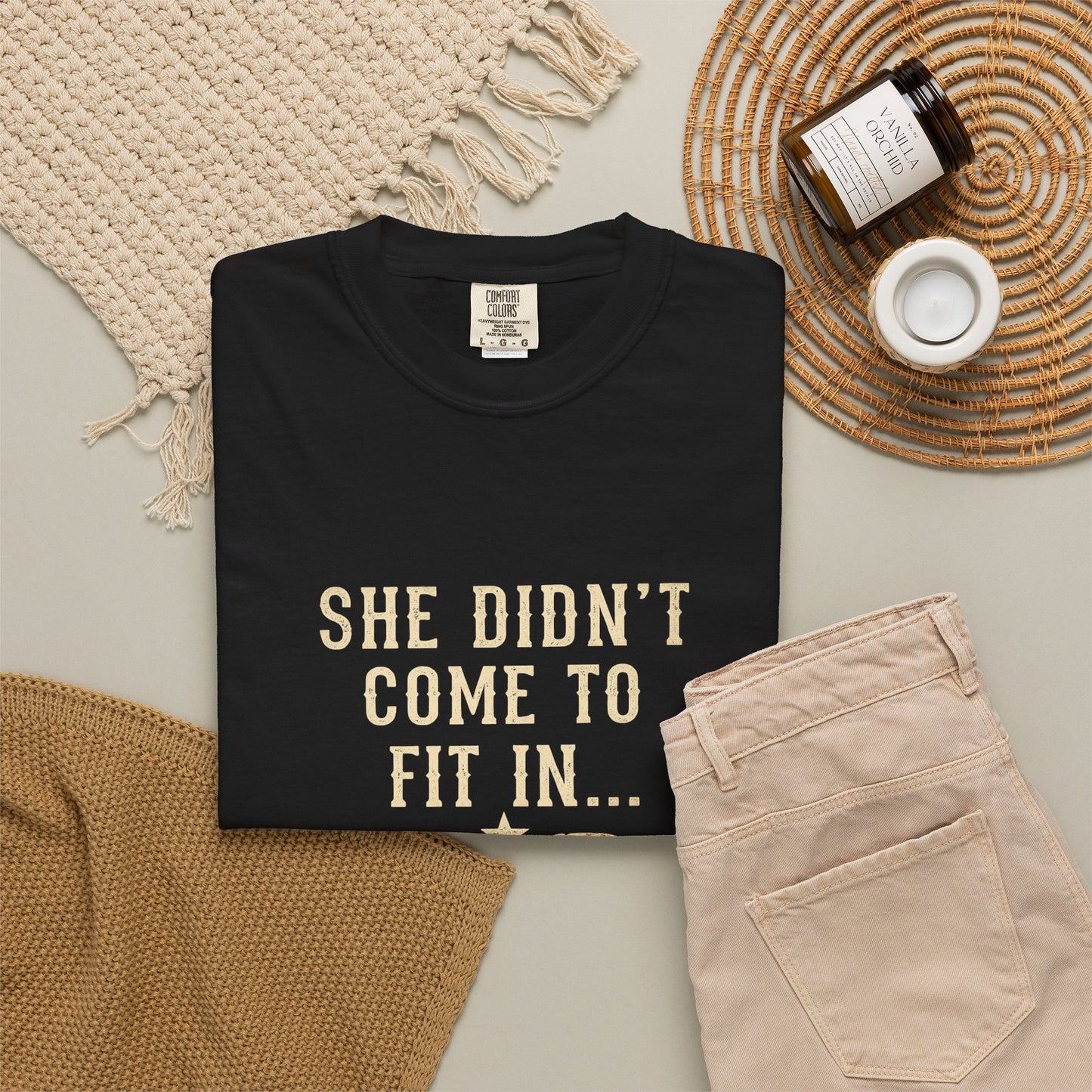 She Came to Stir Up Dust T‑Shirt — Western Inspirational Graphic Tee