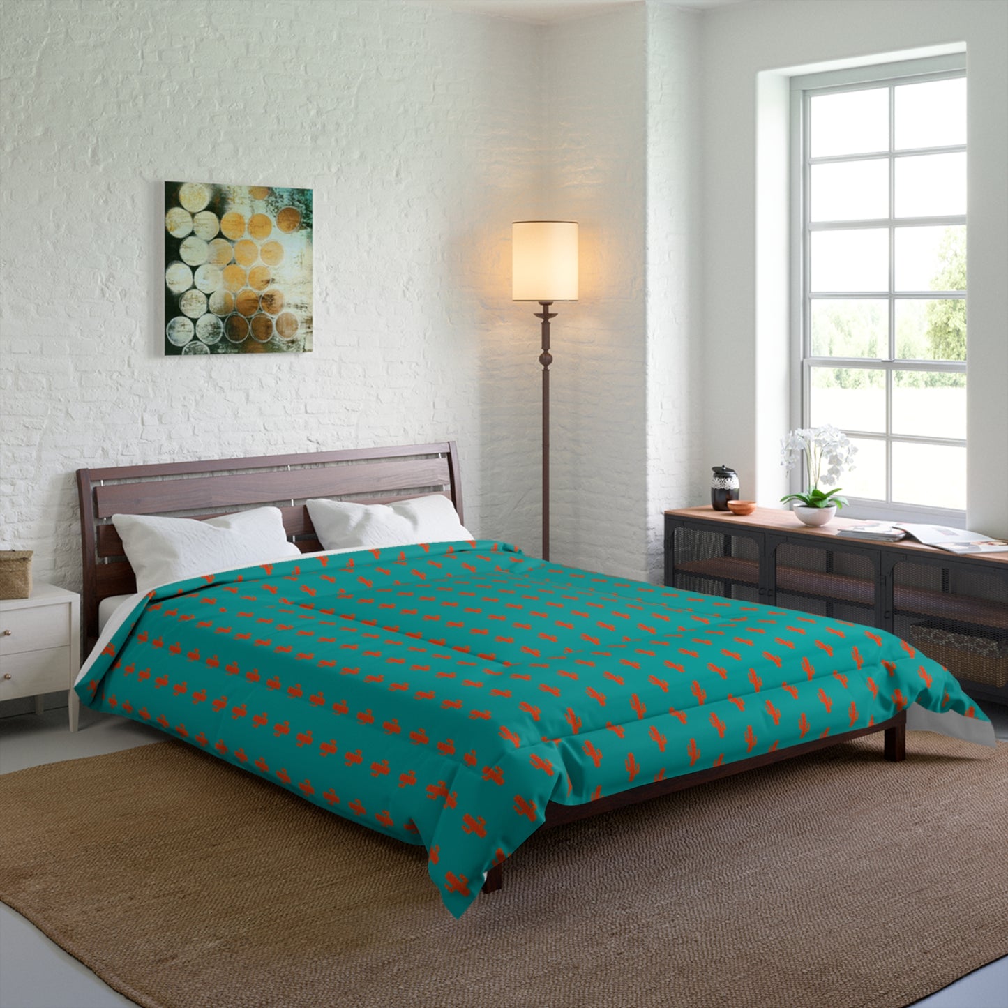 Cactus Comforter for Cozy Bedrooms