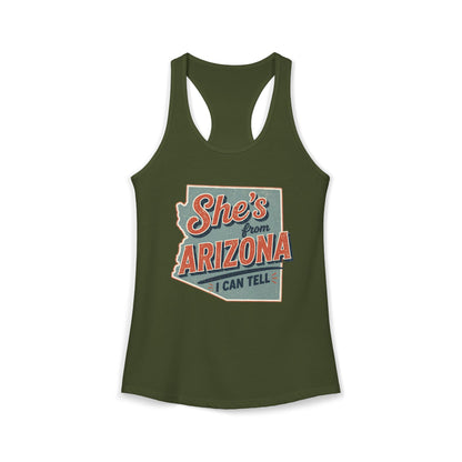 She’s From Arizona - I Can Tell Racerback Tank