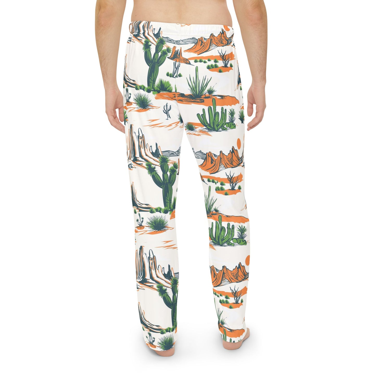 Desertscape Men’s Pajama Pants — Southwestern Cactus & Mesa Lounge Sleepwear