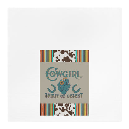 Cowgirl Spirit of Desert Tea Towel