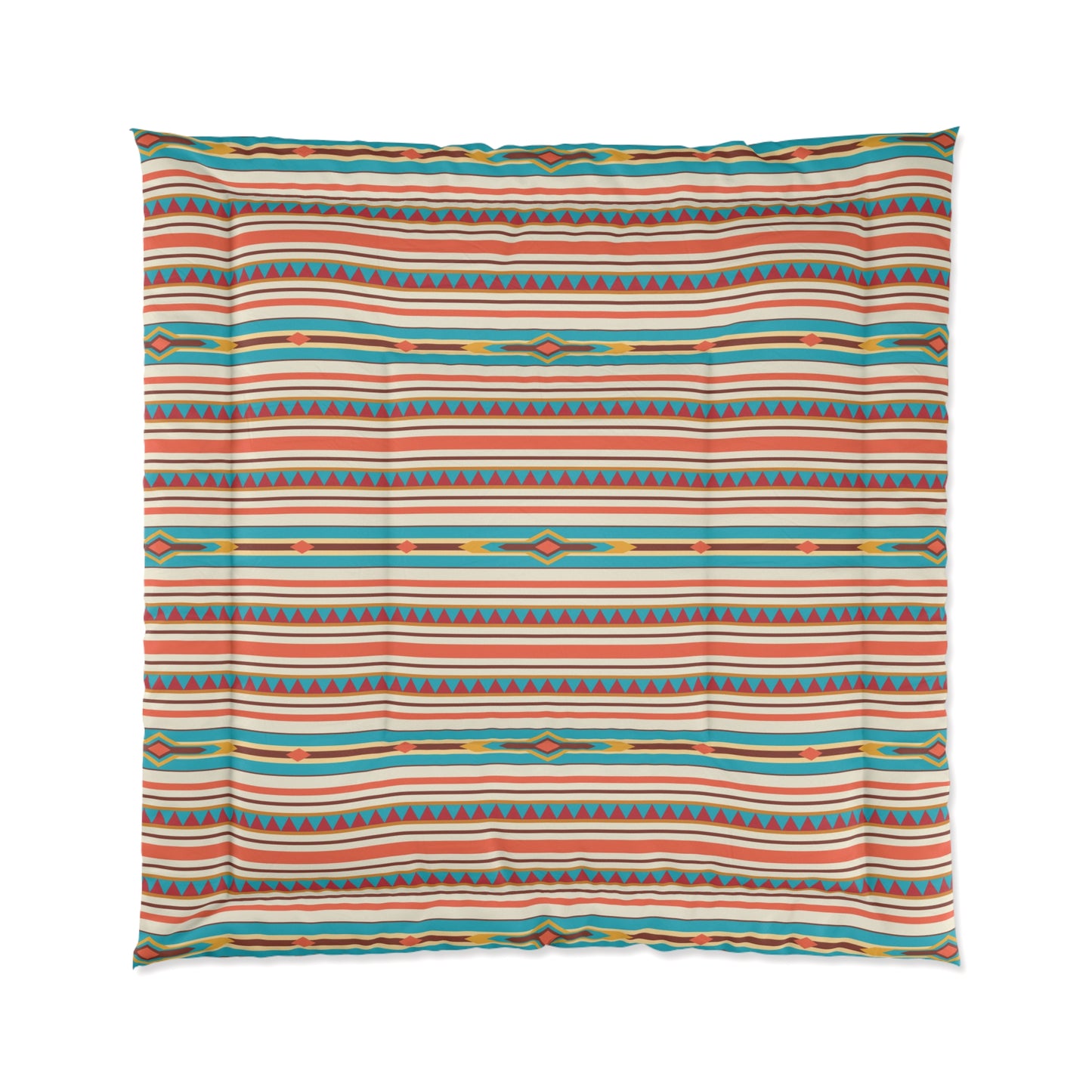 Southwestern Boho Striped Comforter for Cozy Bedrooms