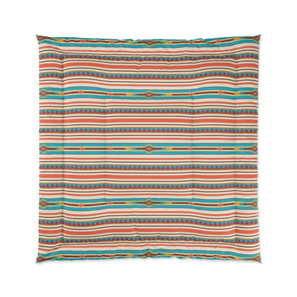 Southwestern Boho Striped Comforter for Cozy Bedrooms