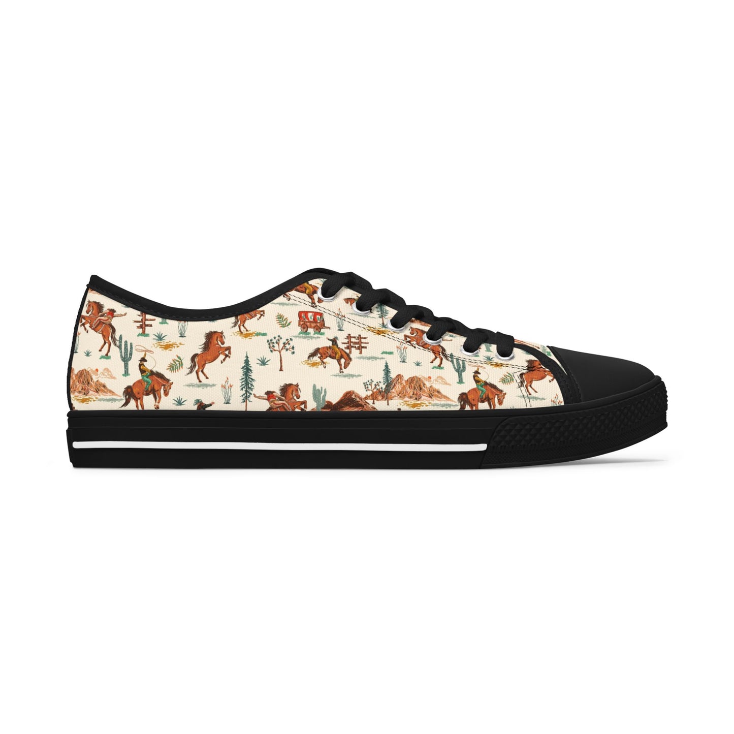Western Vintage Boho Style Women's Low Top Sneakers, Casual Footwear, Unique Horse Print Shoes, Perfect Gift for Animal Lovers, Everyday Wear, Summer [...]