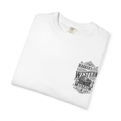 Harker's Western Museum T-Shirt — “Harker’s Western Museum & Film Set” Vintage Graphic Tee
