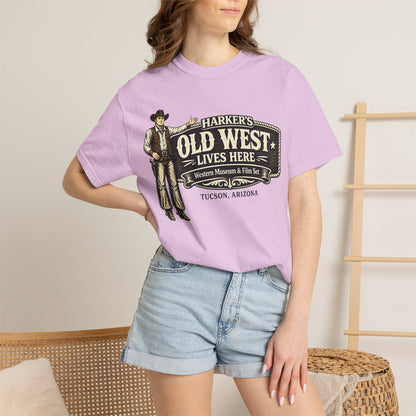Harker's Old West Lives Here T-Shirt — Vintage Cowboy Tucson Arizona Tee