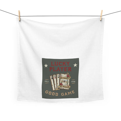 Lucky Player Vintage-Inspired Tea Towel for Gamers