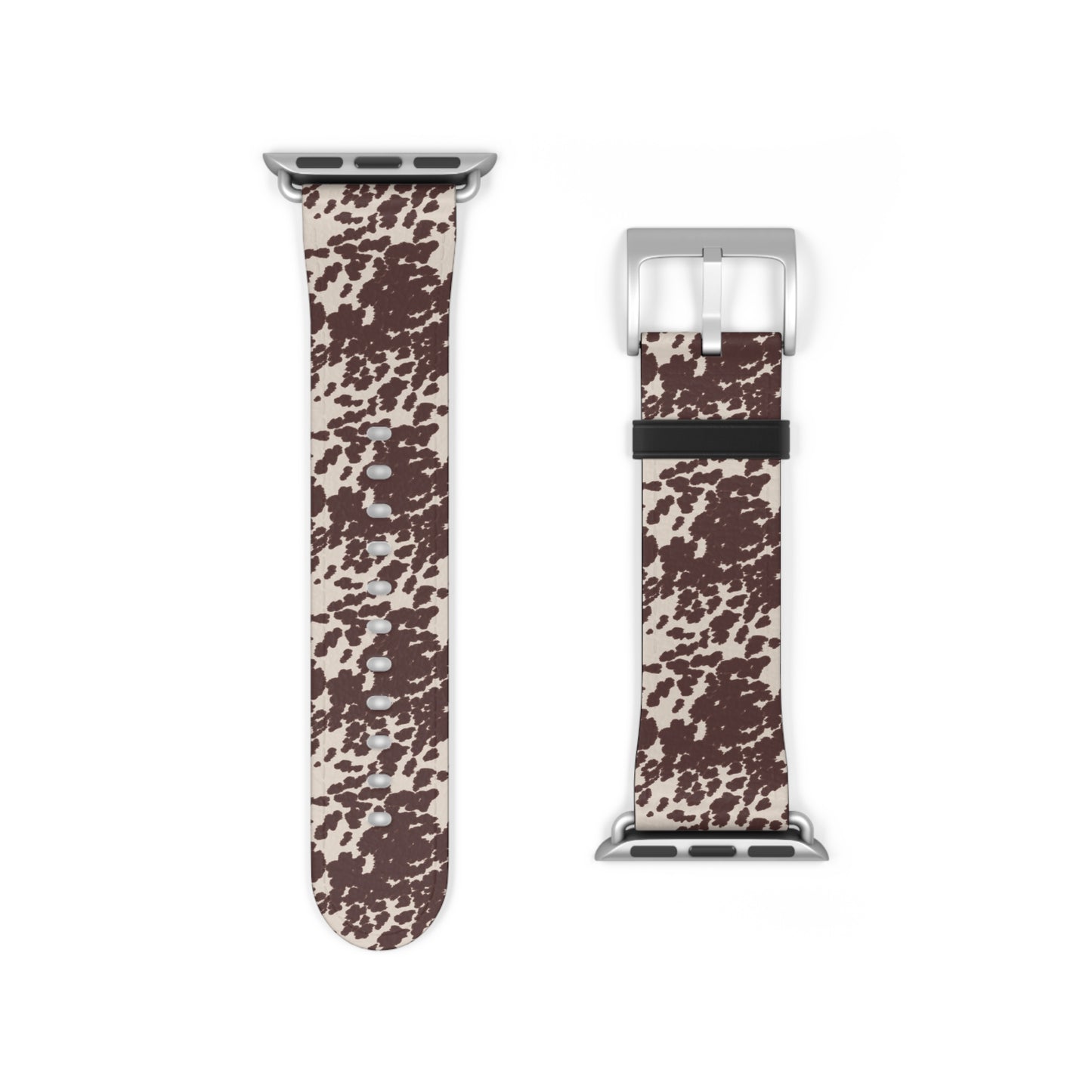 Stylish Cow Print Watch Band - Fashionable Accessory for Casual Outfits