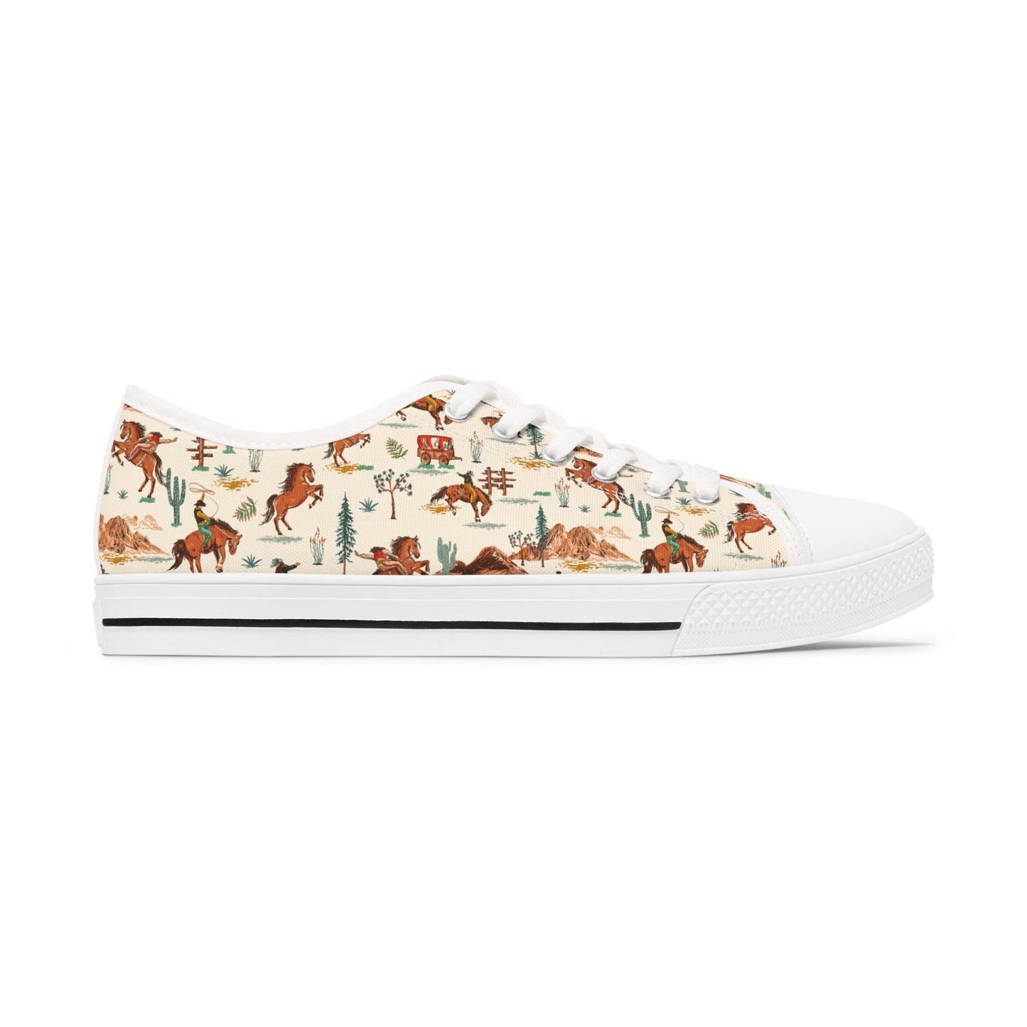 Western Vintage Boho Style Women's Low Top Sneakers, Casual Footwear, Unique Horse Print Shoes, Perfect Gift for Animal Lovers, Everyday Wear, Summer [...]
