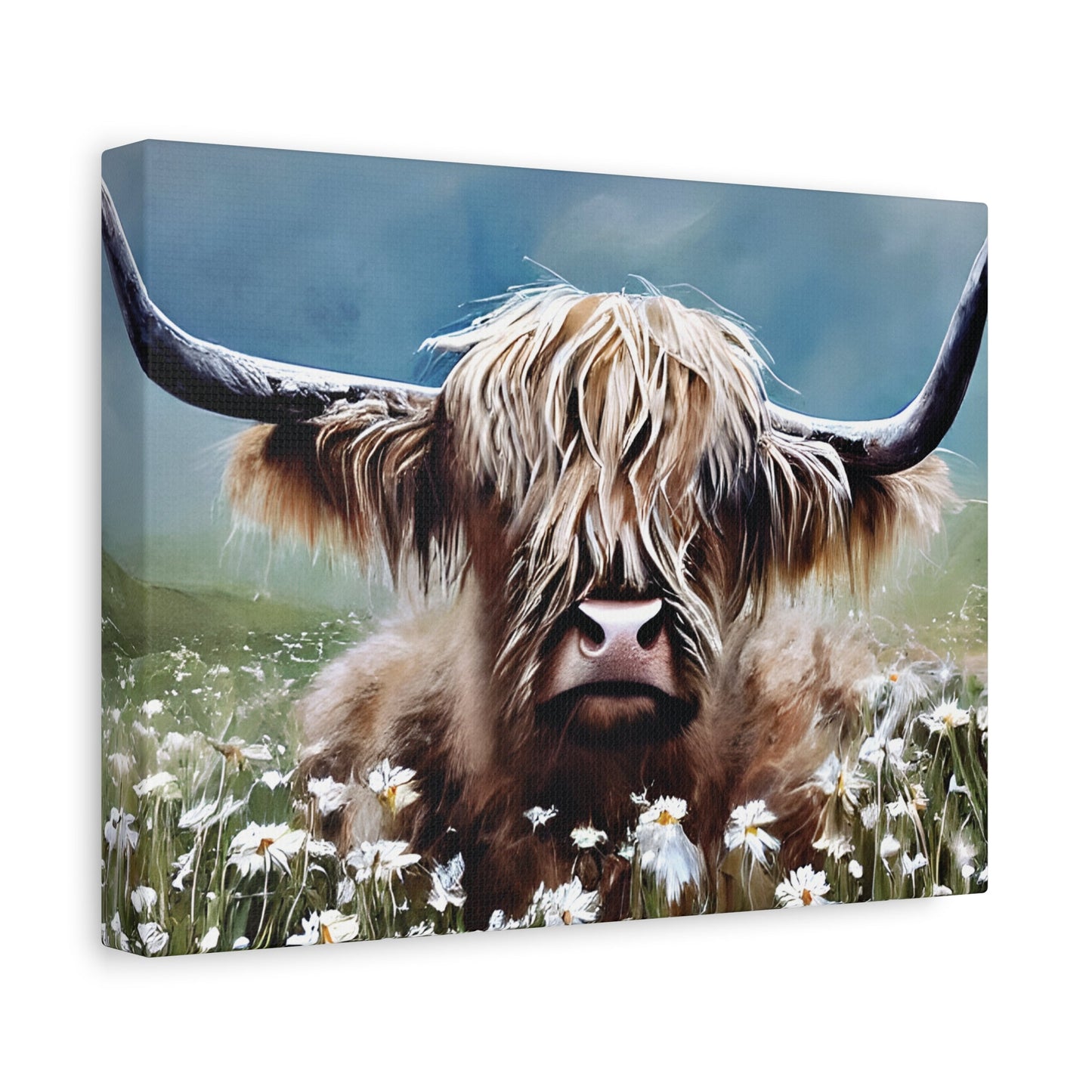 Highland Cow Decor Canvas Wall Art