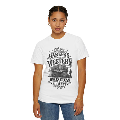 Western Museum T-Shirt — Harker’s Lucky Dollar Film Set Vintage Graphic Tee