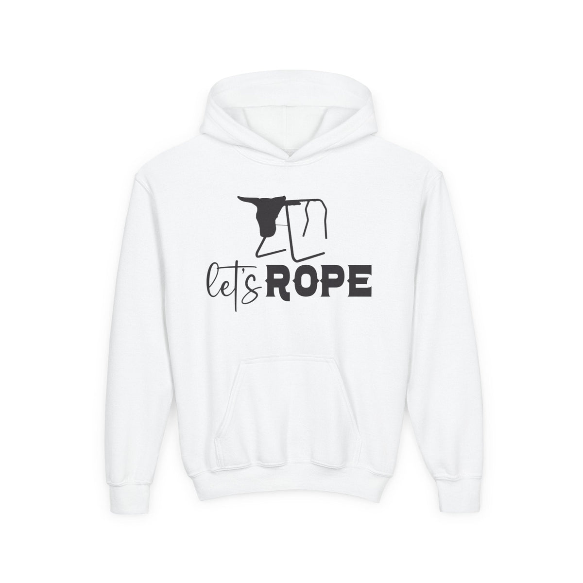 Let's Rope Youth Western Hoodie | Kids Rodeo Cowboy Sweatshirt