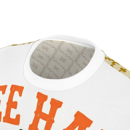 Cowgirl 'Yee Haw' Graphic Tee — Cowgirl Up Retro Western All-Over Print