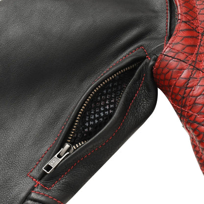 Redstrike Men’s Motorcycle Leather Jacket