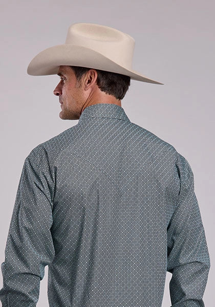 Stetson 2867 Forest Mosaic (Green) - Men's Western Shirt