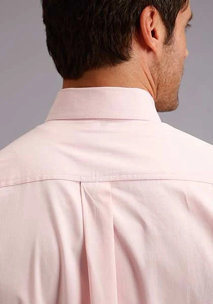 Stetson 5661 End On End (Pink) - Men's Western Shirt