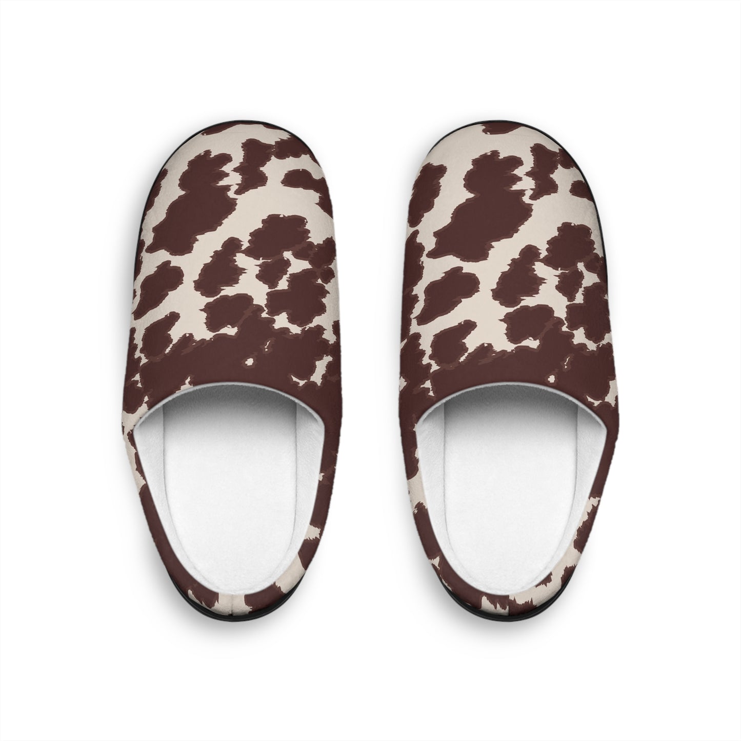 Chic Cow Print Indoor Slippers | Cozy Slipper Shoes, Home Footwear, Stylish Lounge Slippers, Perfect Gift for Her, Relaxation Essential